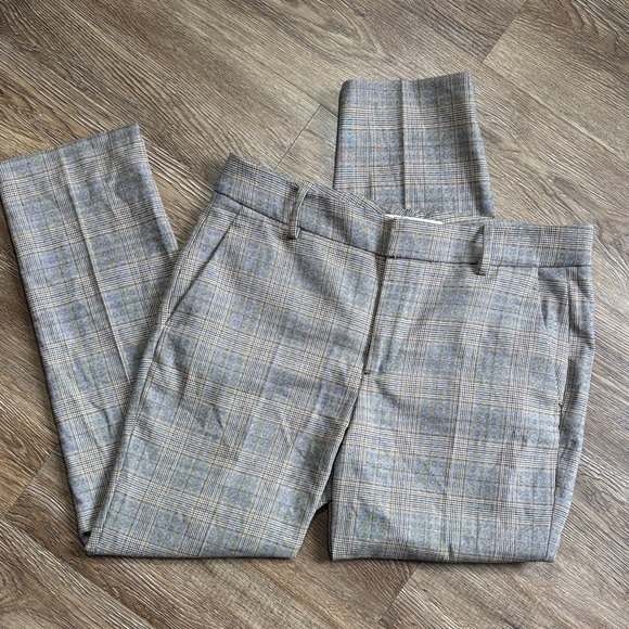 Zara Pants - Zara Women's Gray Checkered Trousers